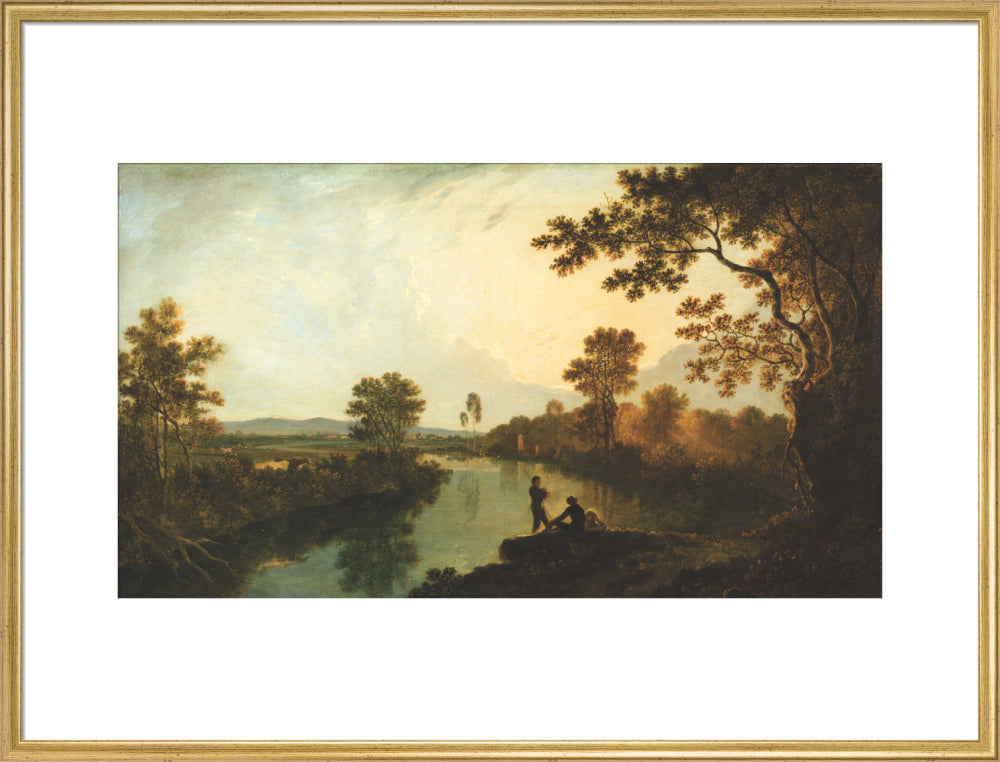 River Dee (art print, extra large, gold)