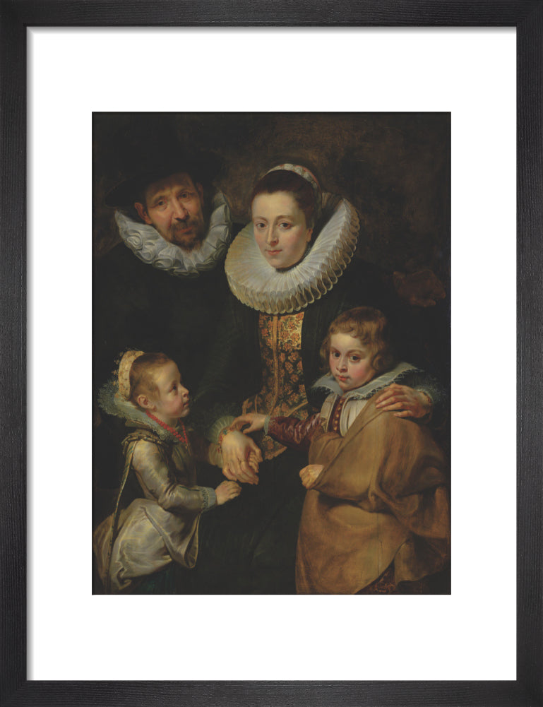 Family of Jan Brueghel the Elder (art print, small, black)