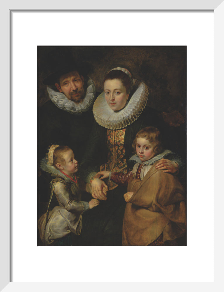 Family of Jan Brueghel the Elder (art print, small, white)