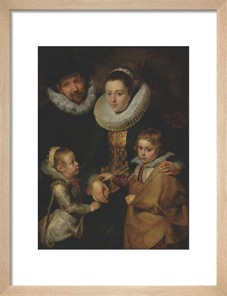 Family of Jan Brueghel the Elder (art print, small, natural)