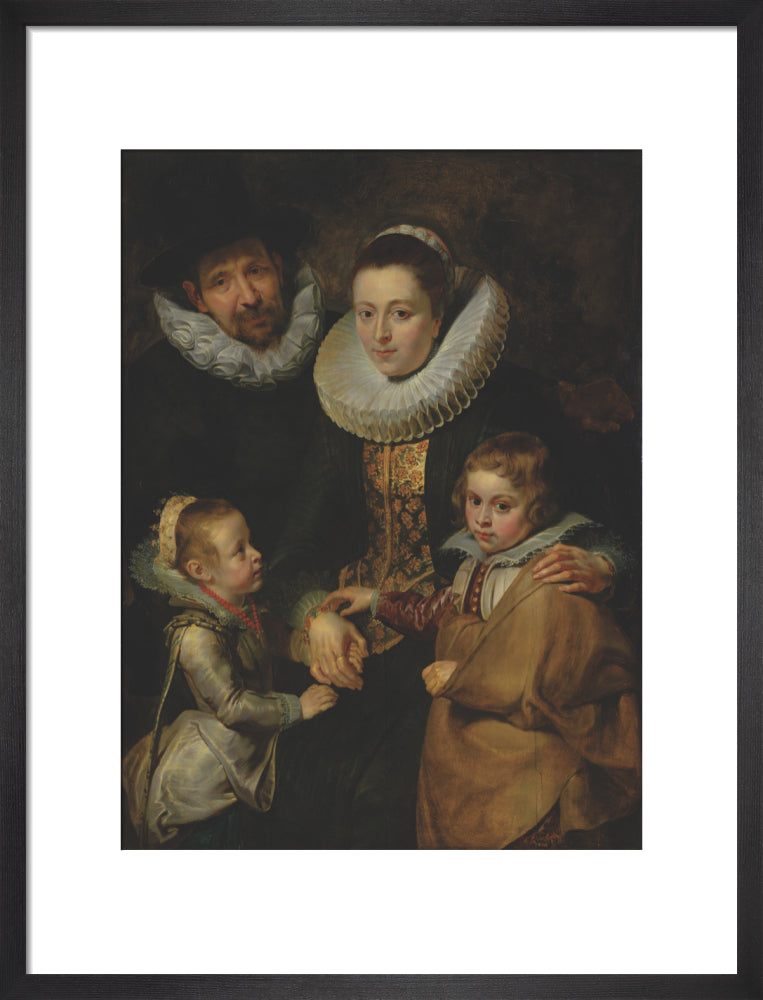 Family of Jan Brueghel the Elder (art print, medium, black)