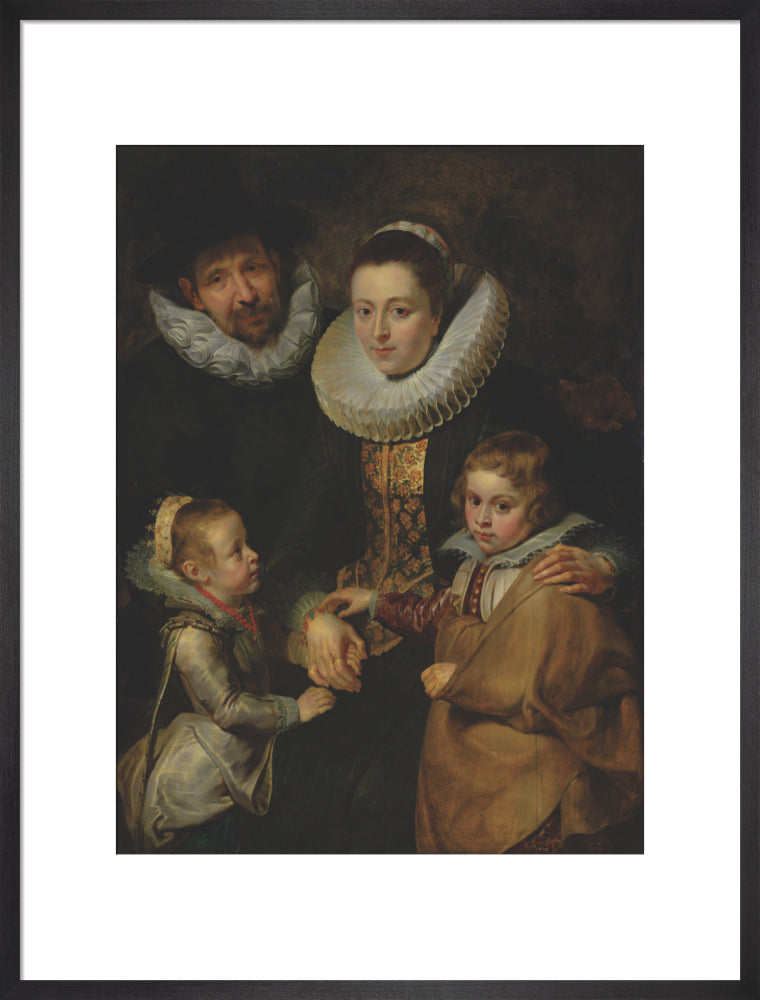Family of Jan Brueghel the Elder (art print, large, black)