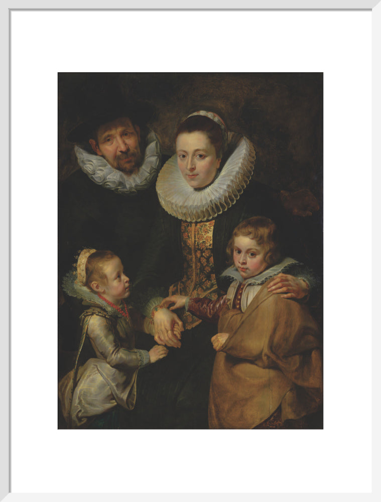 Family of Jan Brueghel the Elder (art print, large, white)
