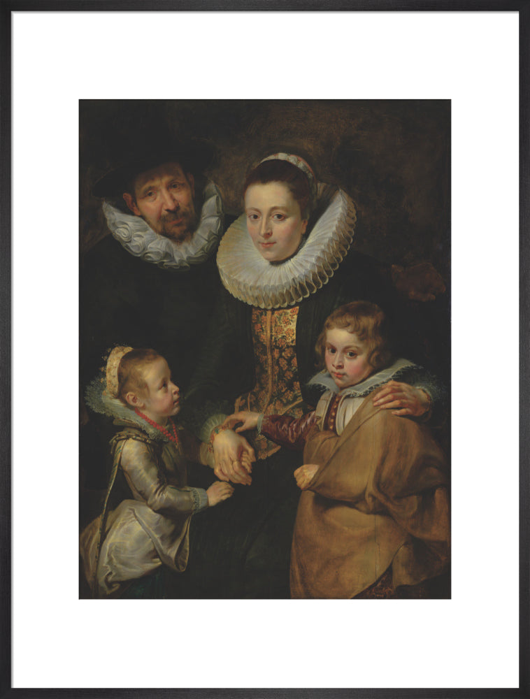 Family of Jan Brueghel the Elder (art print, extra large, black)
