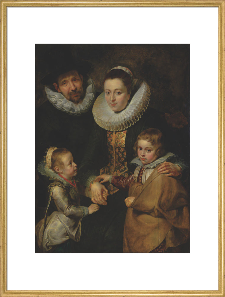 Family of Jan Brueghel the Elder (art print, extra large, gold)