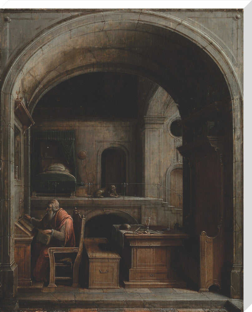 Saint Jerome in his Study (stretched canvas, extra large, unframed)