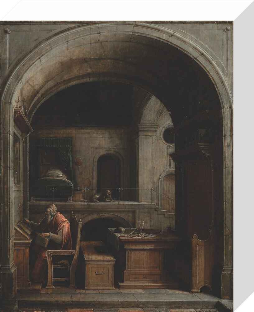 Saint Jerome in his Study (stretched canvas, small, unframed)