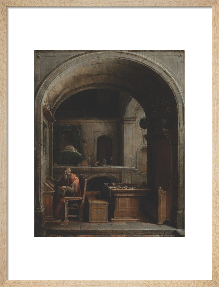 Saint Jerome in his Study (art print, medium, natural)
