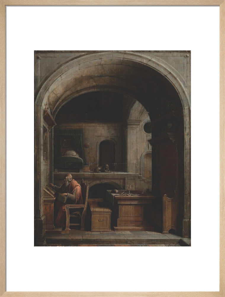 Saint Jerome in his Study (art print, large, natural)
