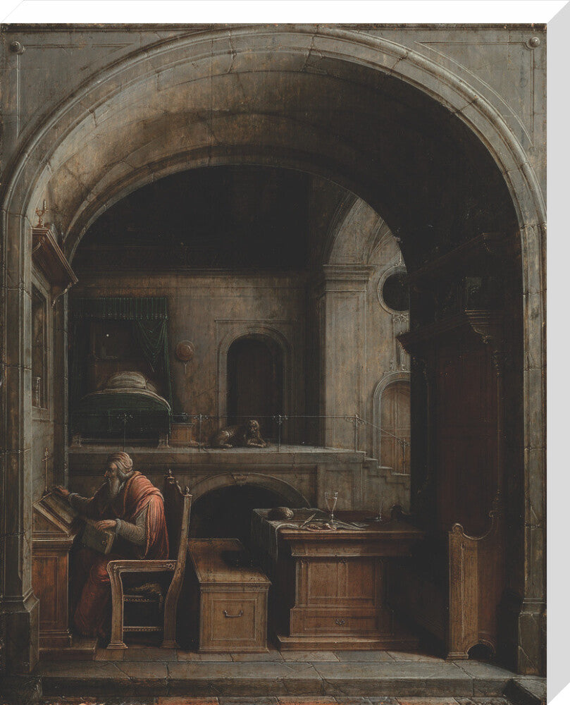 Saint Jerome in his Study (stretched canvas, large, unframed)