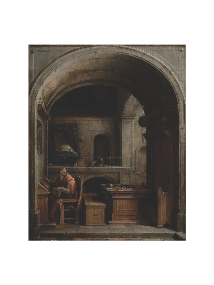 Saint Jerome in his Study (art print, large, unframed)