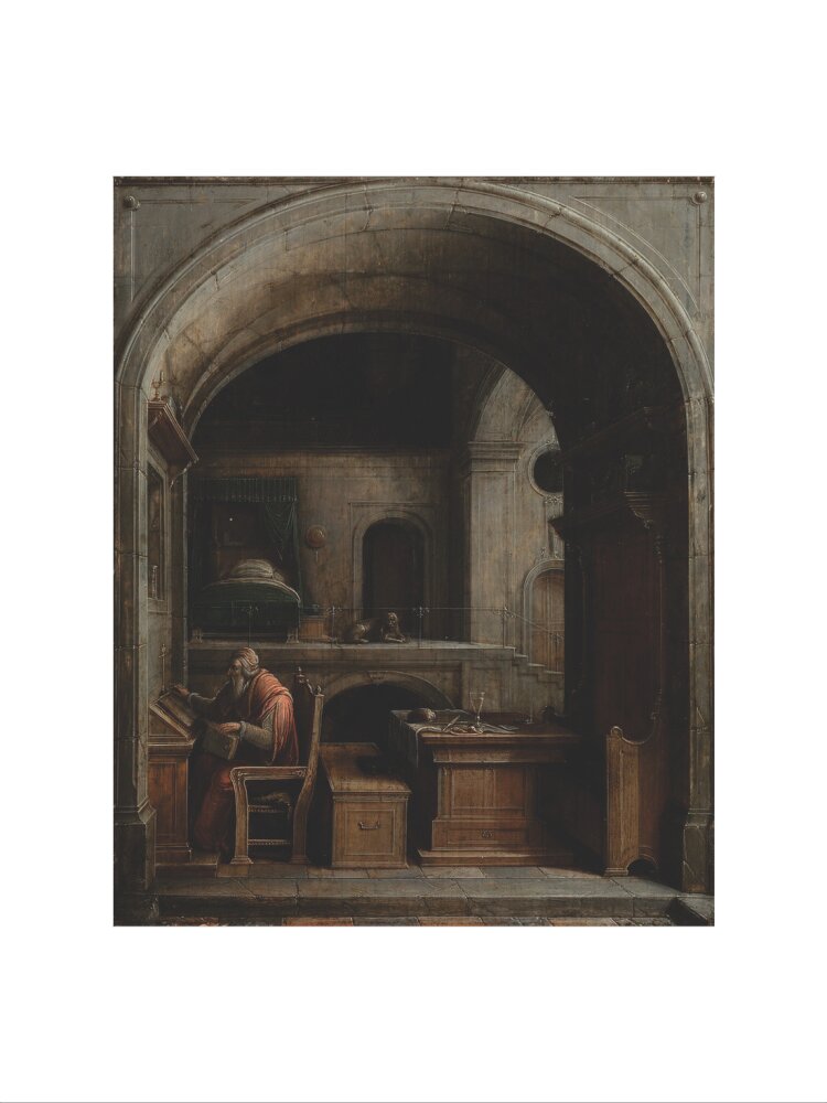 Saint Jerome in his Study (art print, extra large, unframed)