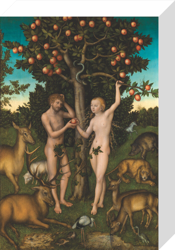 Adam and Eve (stretched canvas, small, unframed)