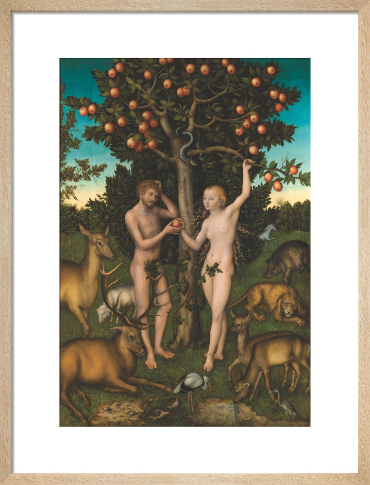 Adam and Eve (art print, medium, natural)