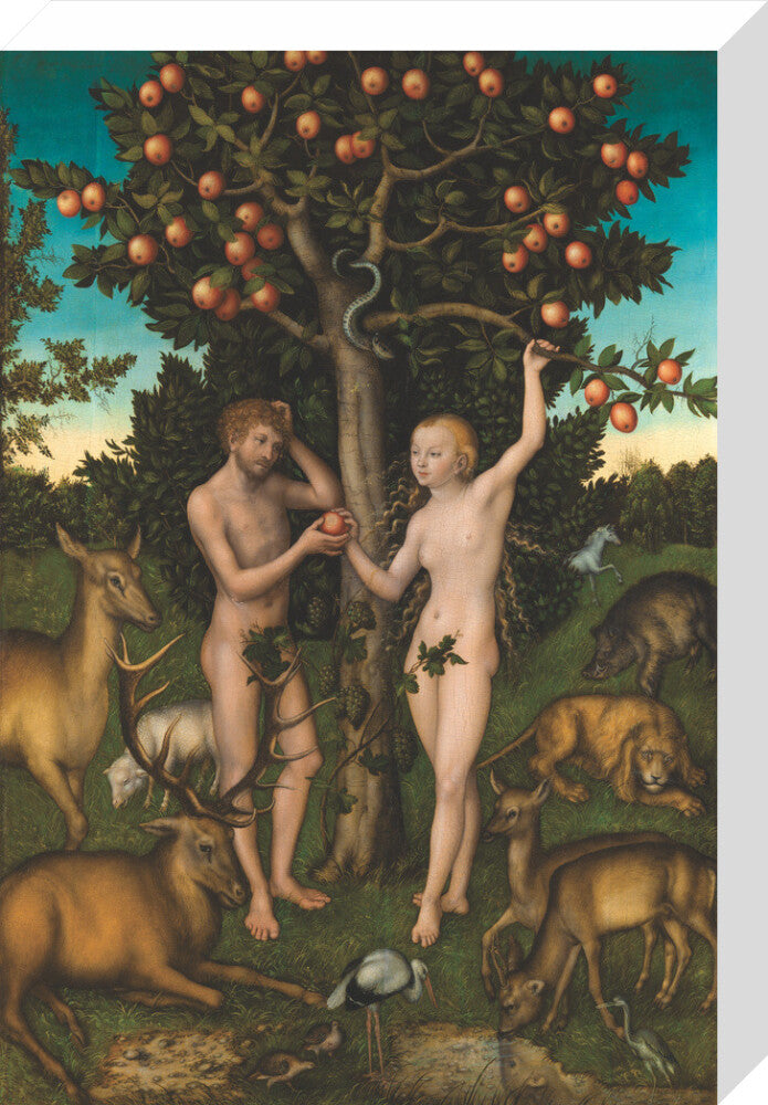 Adam and Eve (stretched canvas, medium, unframed)