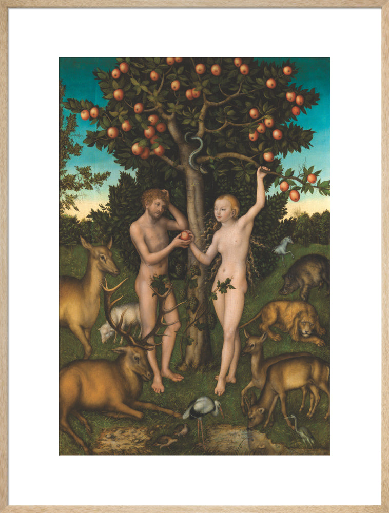 Adam and Eve (art print, extra large, natural)