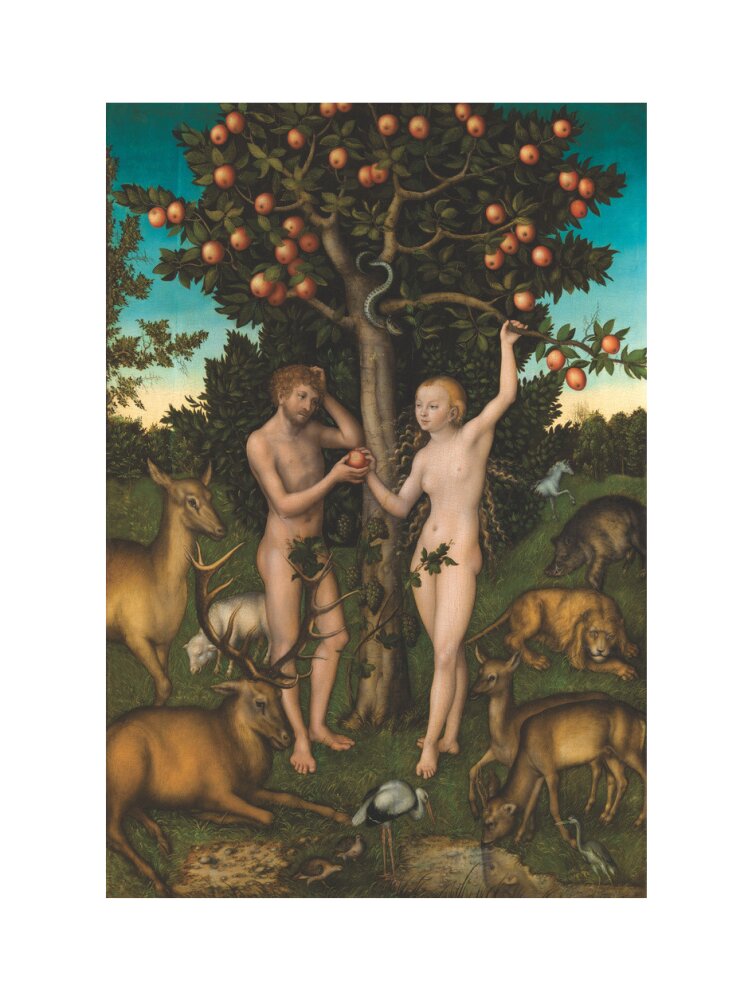 Adam and Eve (art print, large, unframed)