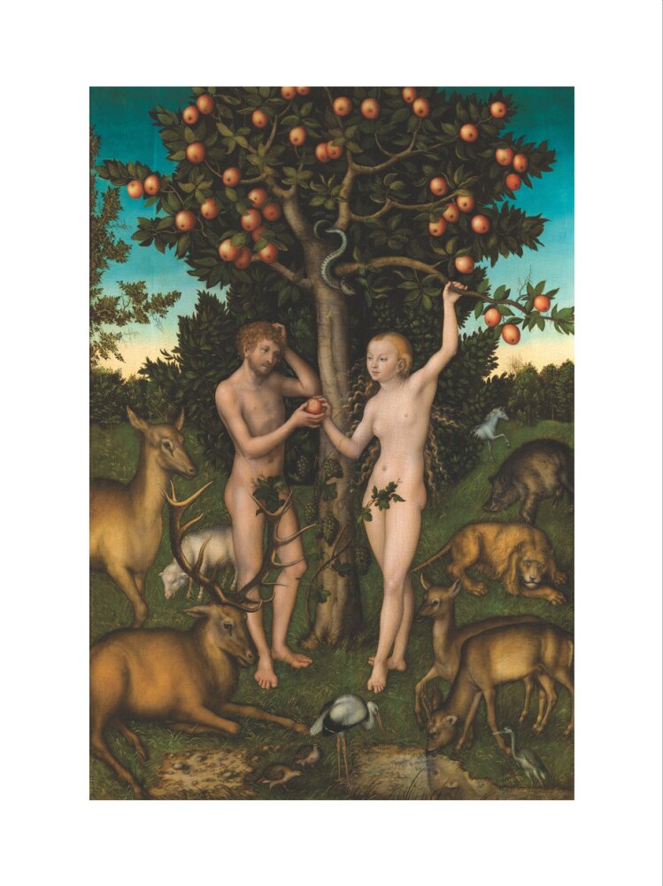 Adam and Eve (art print, extra large, unframed)