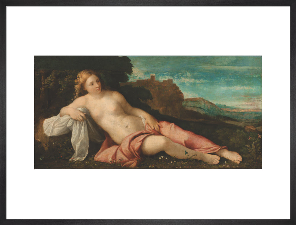 Venus in a Landscape (art print, large, black)