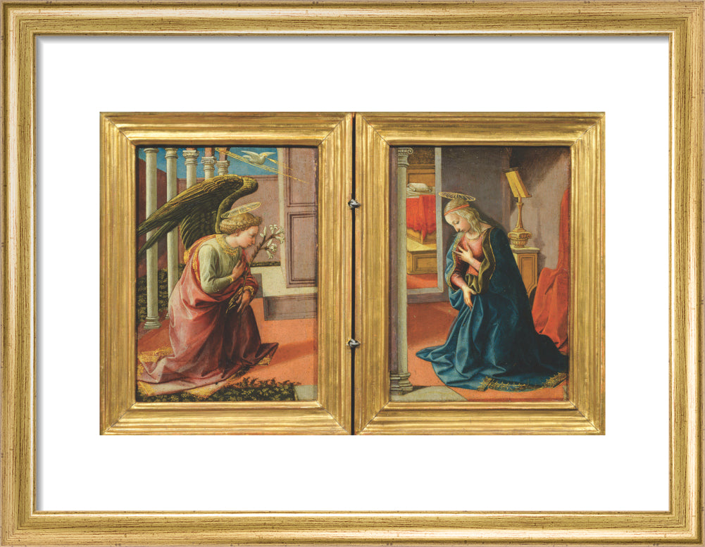 The Annunciation (art print, small, gold)