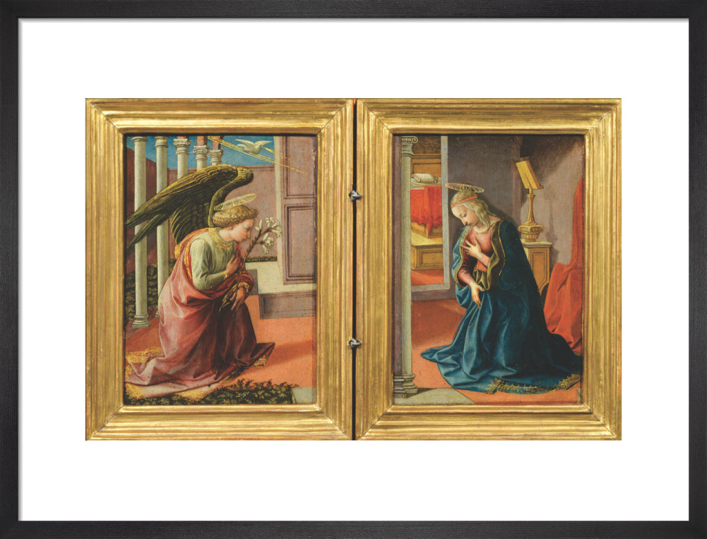 The Annunciation (art print, medium, black)