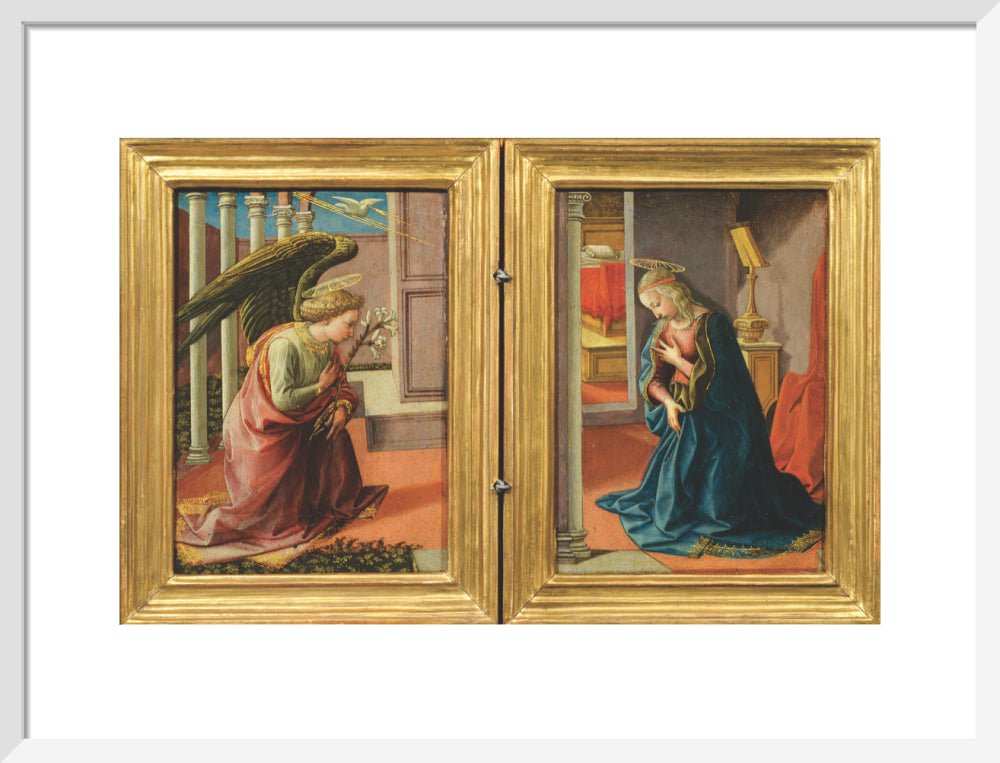 The Annunciation (art print, medium, white)