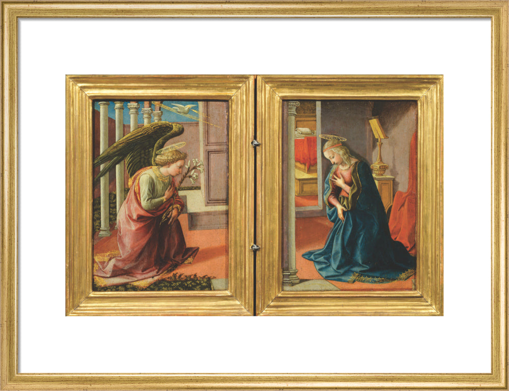 The Annunciation (art print, medium, gold)