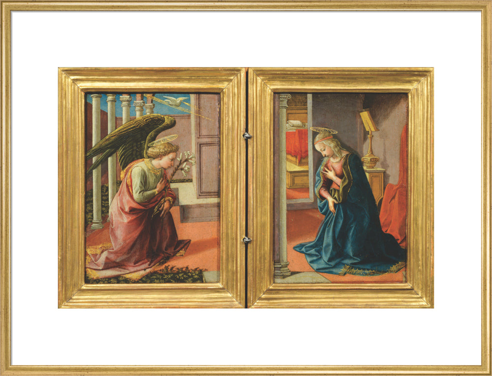 The Annunciation (art print, extra large, gold)