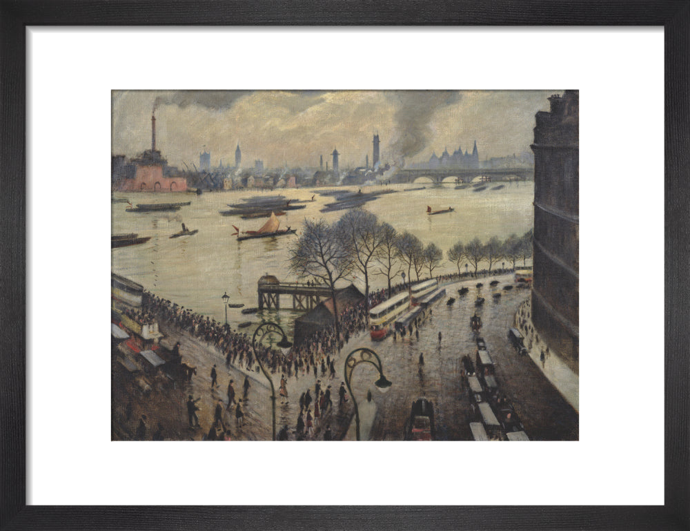 Blackfriars Bridge, London (art print, small, black)