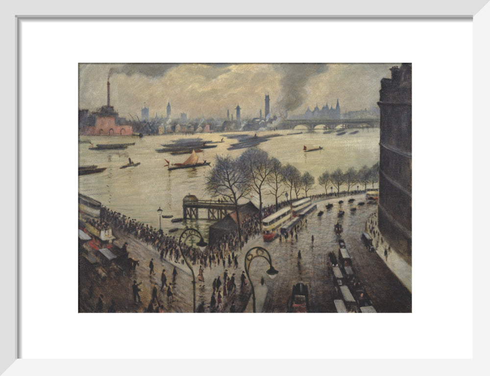 Blackfriars Bridge, London (art print, small, white)
