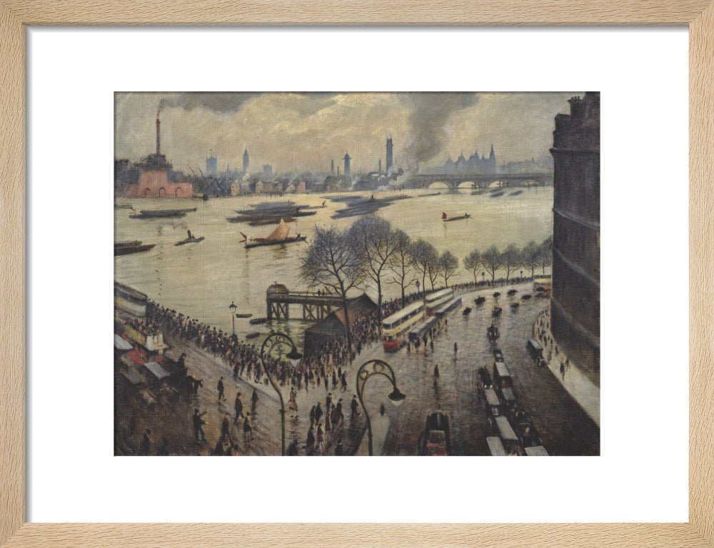 Blackfriars Bridge, London (art print, small, natural)