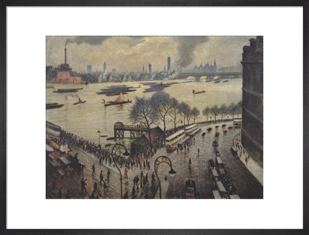 Blackfriars Bridge, London (art print, large, black)