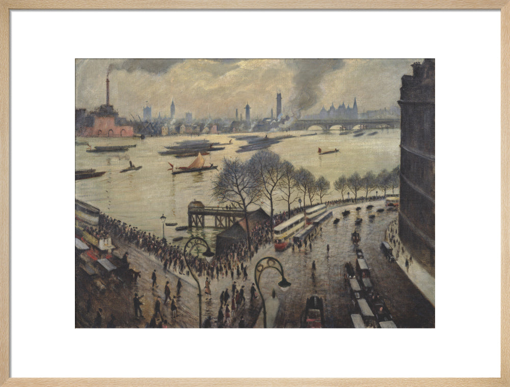 Blackfriars Bridge, London (art print, large, natural)