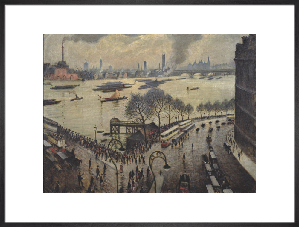 Blackfriars Bridge, London (art print, extra large, black)