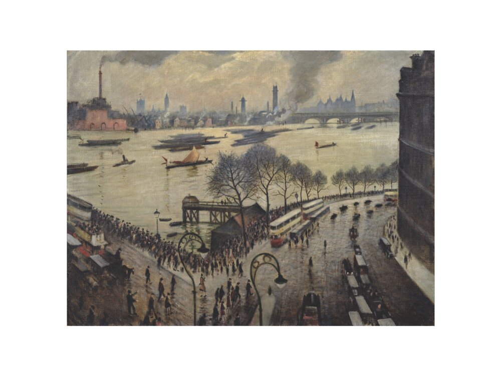 Blackfriars Bridge, London (art print, large, unframed)
