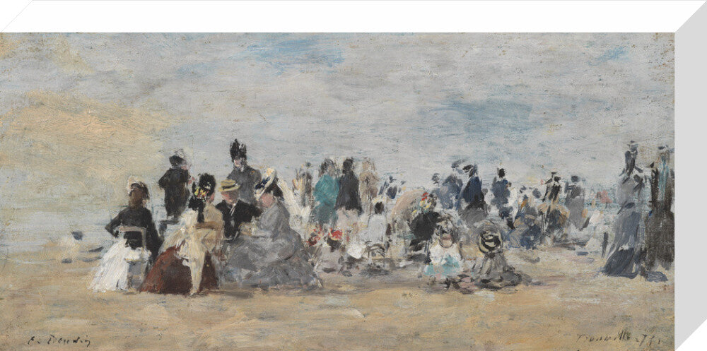 Beach at Trouville (stretched canvas, medium, unframed)