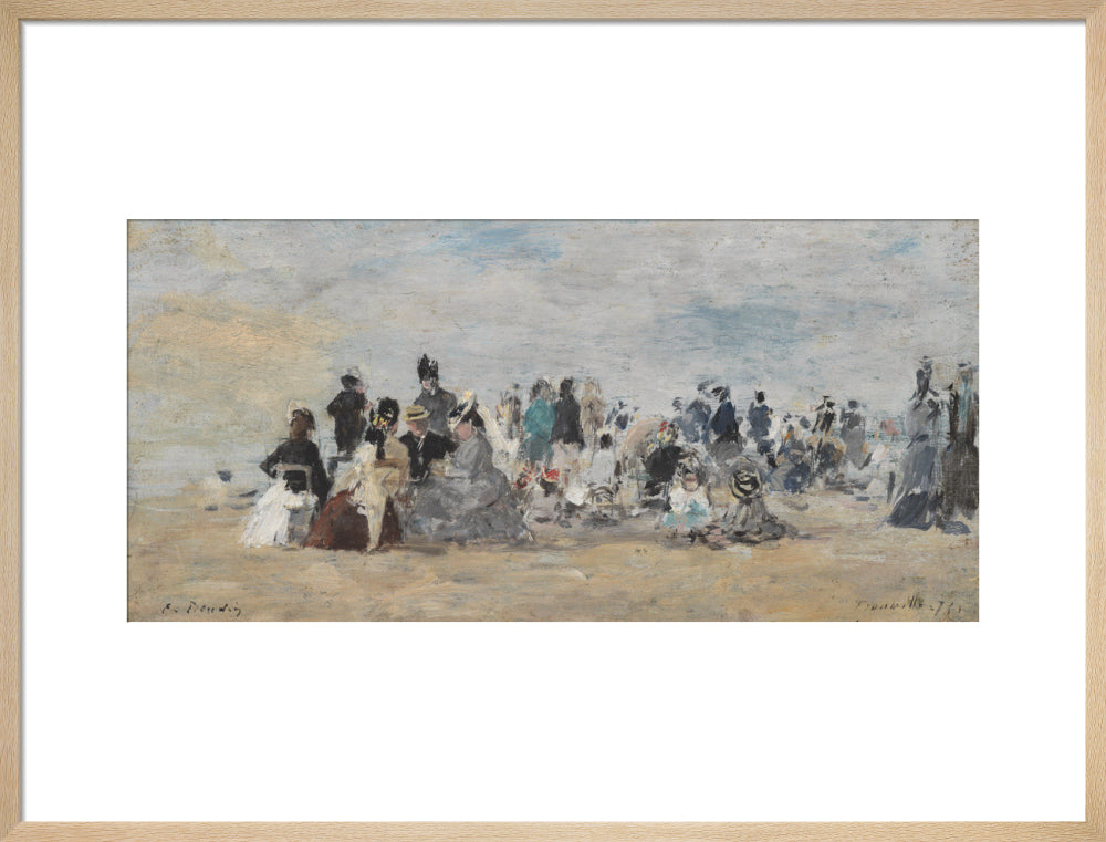 Beach at Trouville (art print, large, natural)