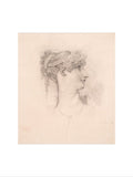 Lavinia de Irujo in profile, facing right