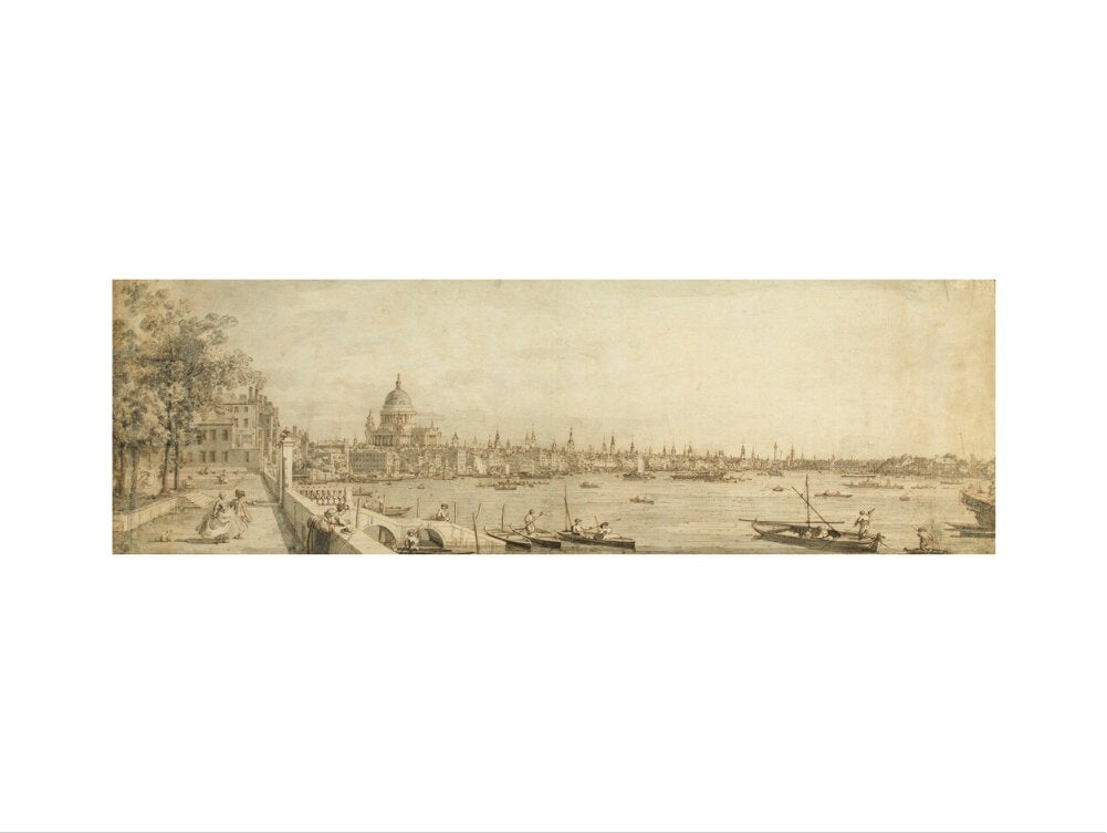 View from Somerset Gardens Looking towards London Bridge (art print, medium, unframed)