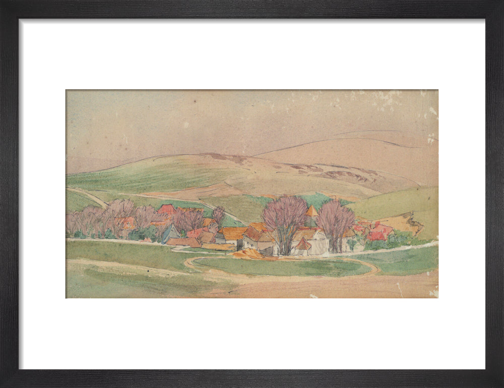 Roger Eliot Fry, Landscape - Southern France (art print, small, black)