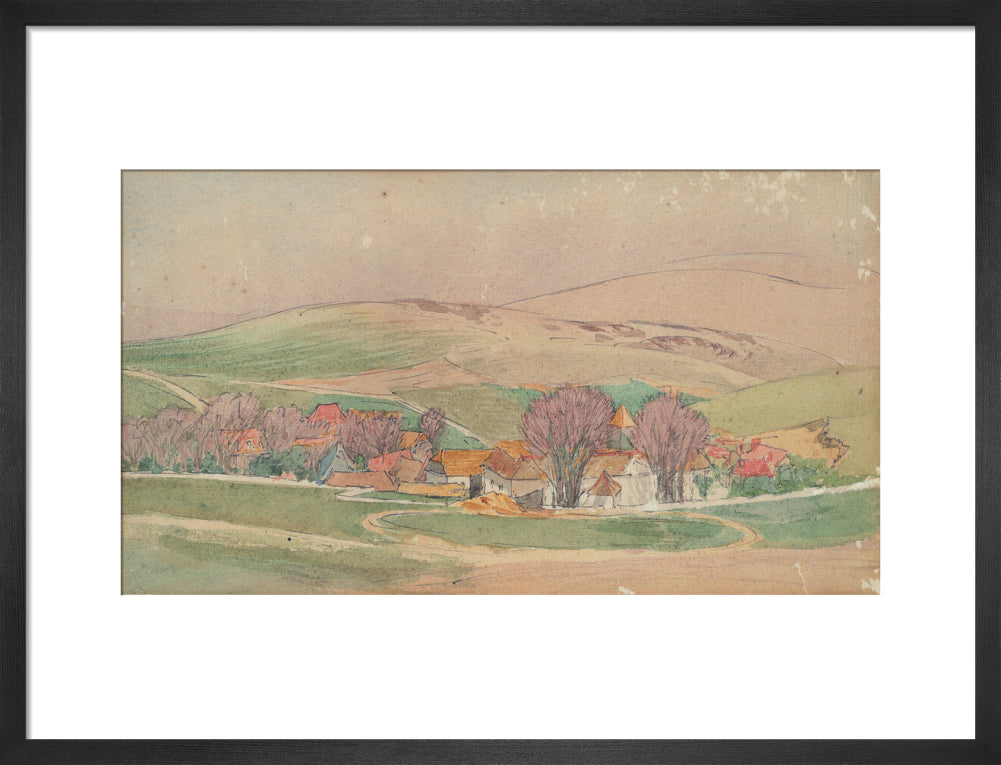 Roger Eliot Fry, Landscape - Southern France (art print, medium, black)