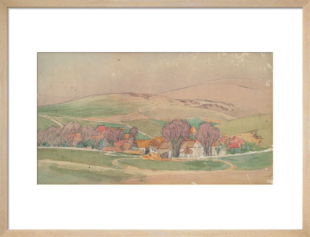 Roger Eliot Fry, Landscape - Southern France (art print, medium, natural)