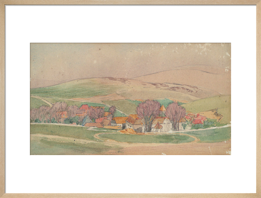 Roger Eliot Fry, Landscape - Southern France (art print, large, natural)