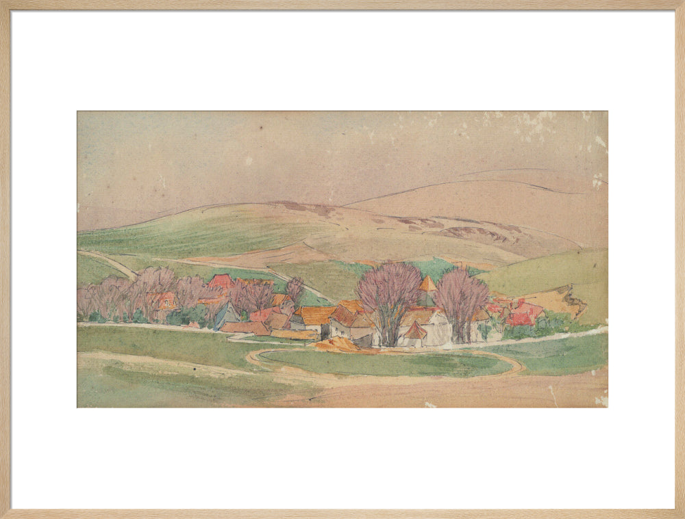 Roger Eliot Fry, Landscape - Southern France (art print, extra large, natural)