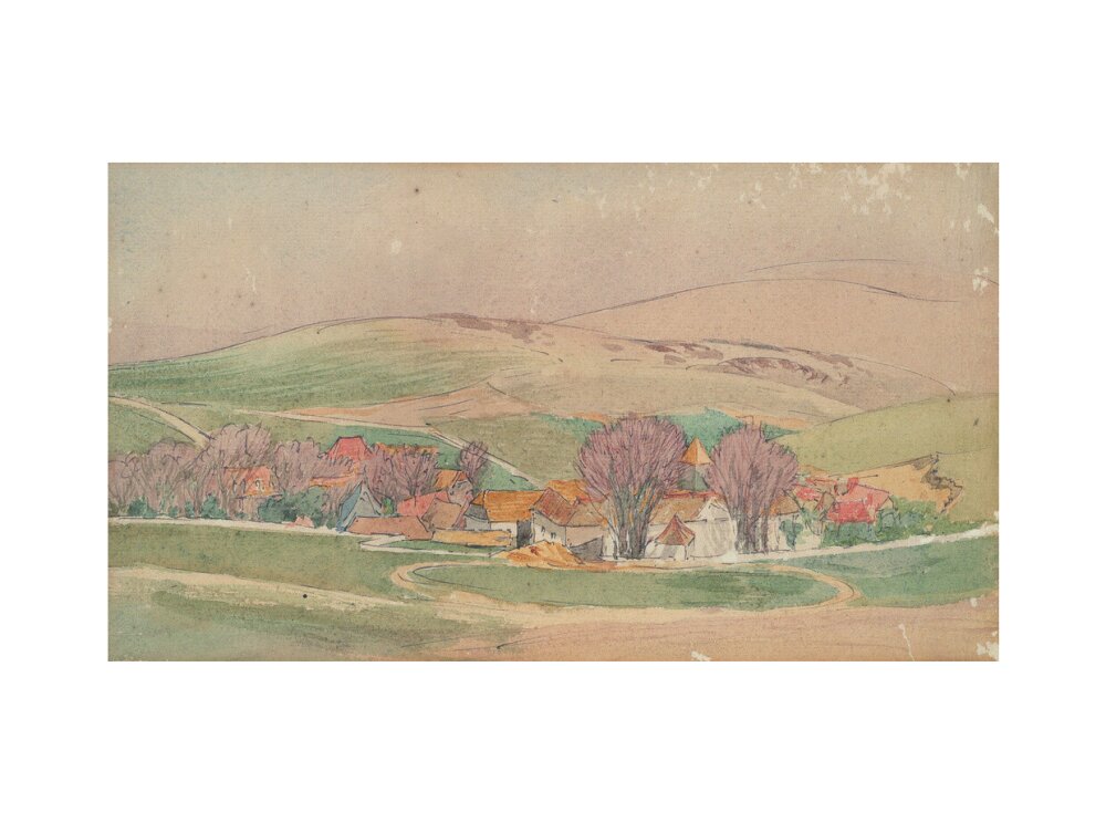 Roger Eliot Fry, Landscape - Southern France (art print, extra large, unframed)