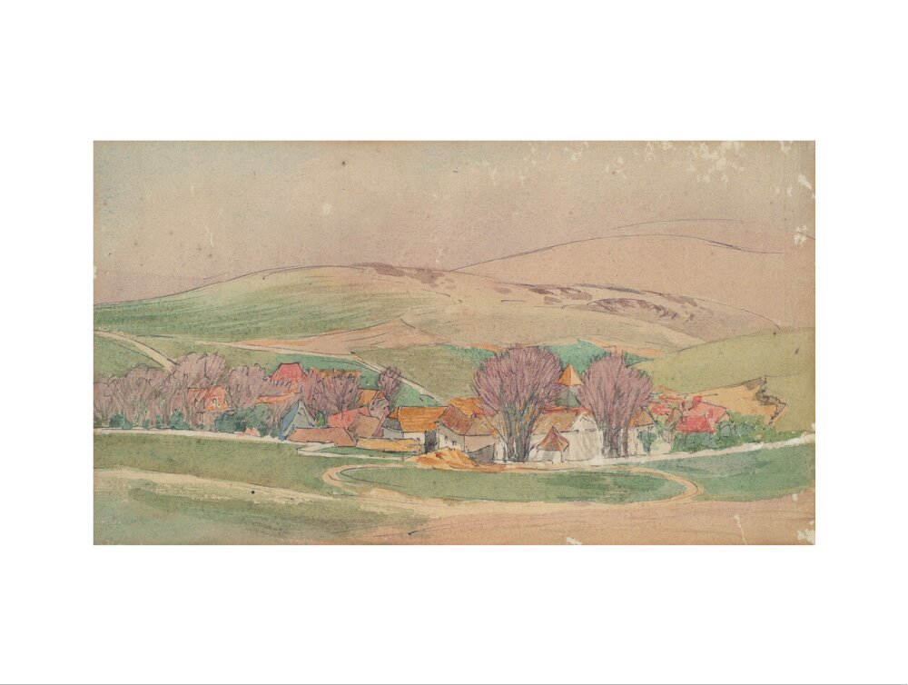 Roger Eliot Fry, Landscape - Southern France (art print, large, unframed)