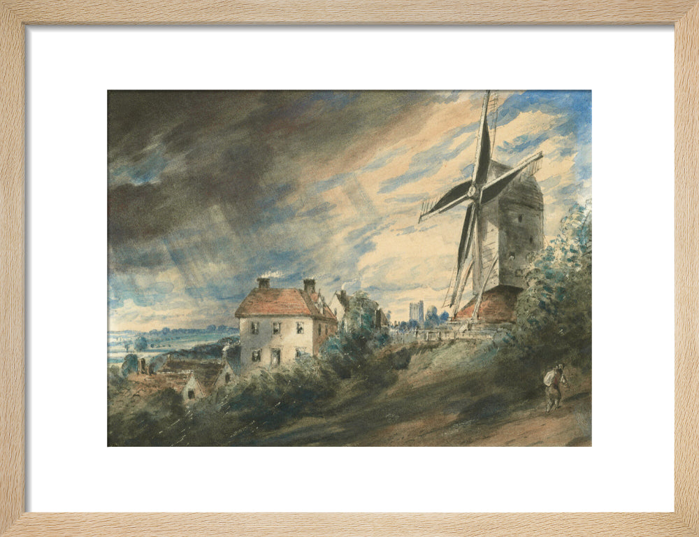 John Constable, Stanway Mill, near Colchester (art print, small, natural)