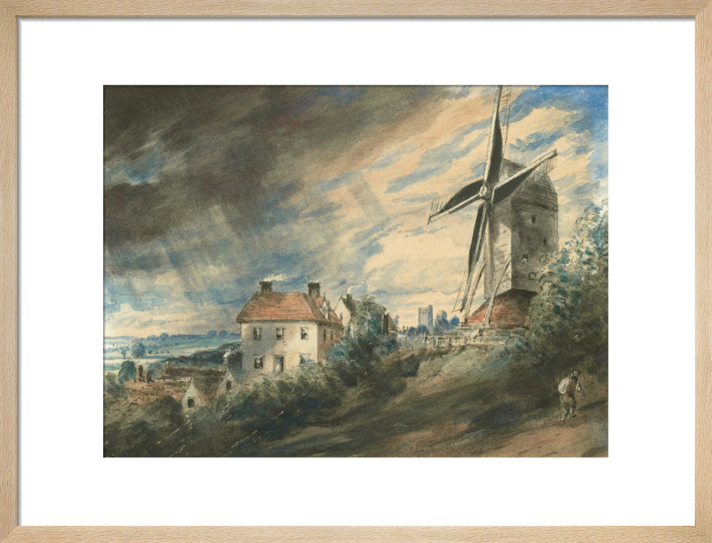 John Constable, Stanway Mill, near Colchester (art print, medium, natural)