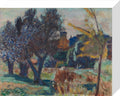 Landscape with Olive Trees and a Chapel (stretched canvas, small, unframed)