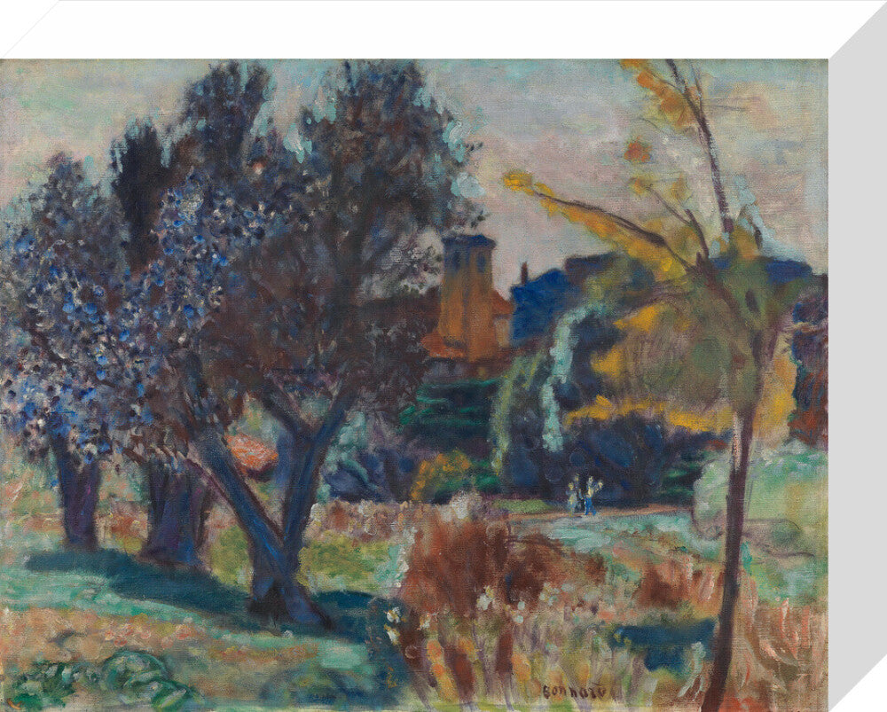 Landscape with Olive Trees and a Chapel (stretched canvas, small, unframed)